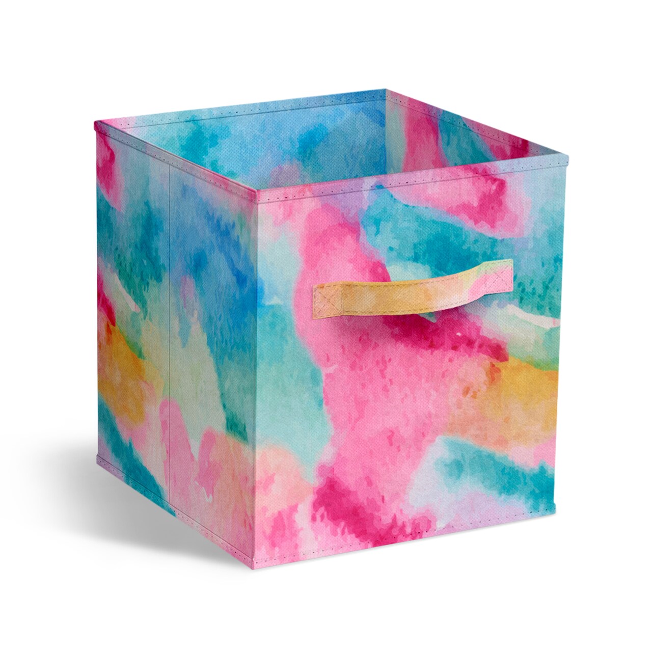 Sorbus Fabric Storage Cube - 11 Inch Foldable Storage Bin for Clothes Storage & Closet Organizer with Handle (Tie Dye)